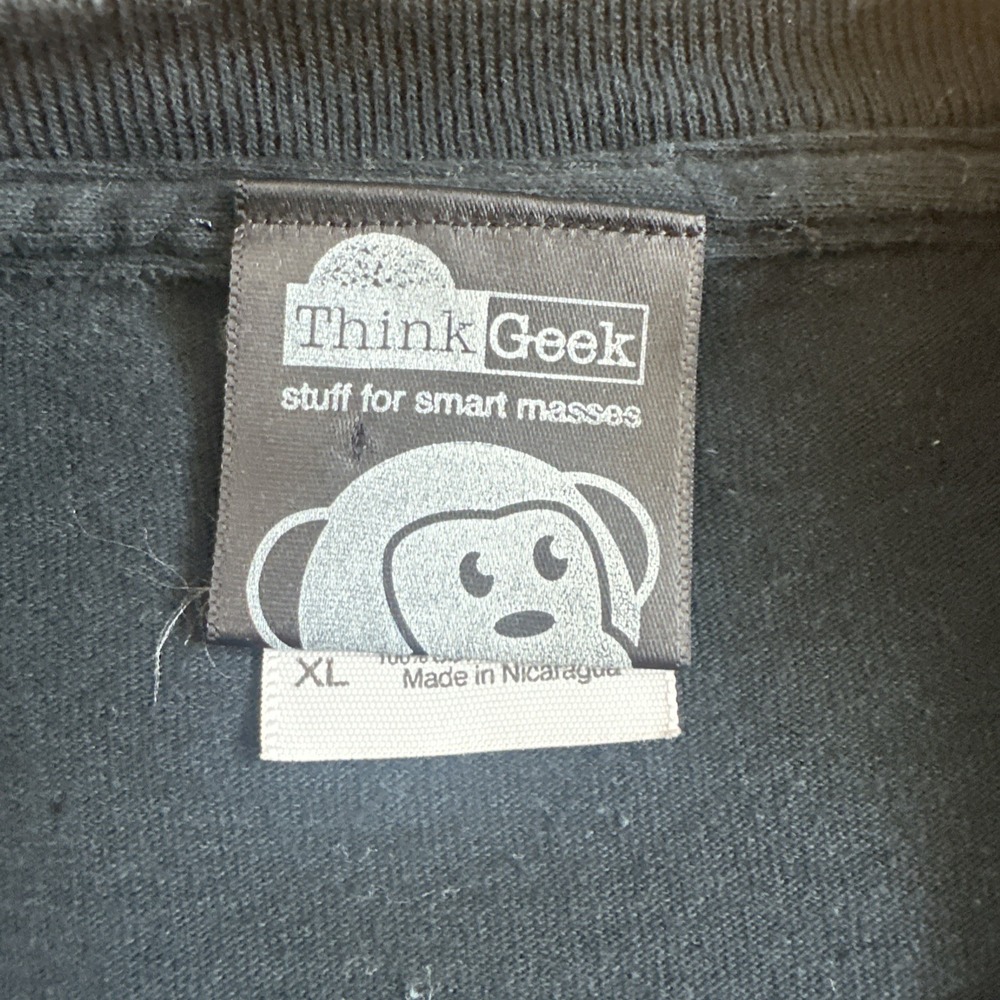 VTG ThinkGeek GameStop Store Promo Hand Gesture Computer T-Shirt Size XL‎ RARE - Picture 4 of 6